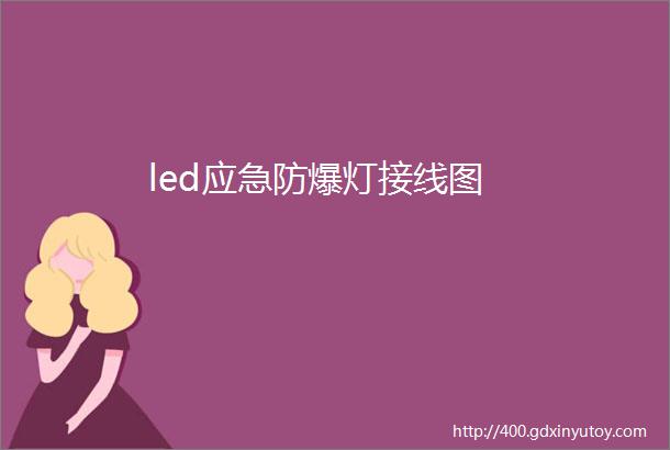 led应急防爆灯接线图