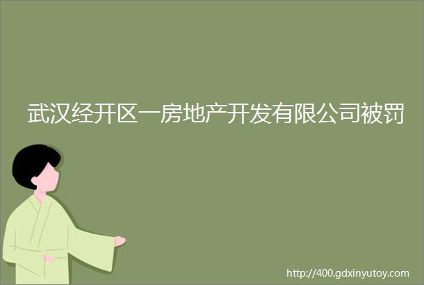 武汉经开区一房地产开发有限公司被罚