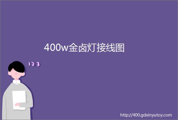 400w金卤灯接线图